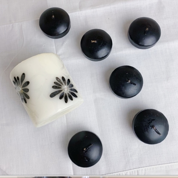 Bowring Candles Black Tea Light Candles | Bedazzled Flower Candle💕 - Picture 2 of 6